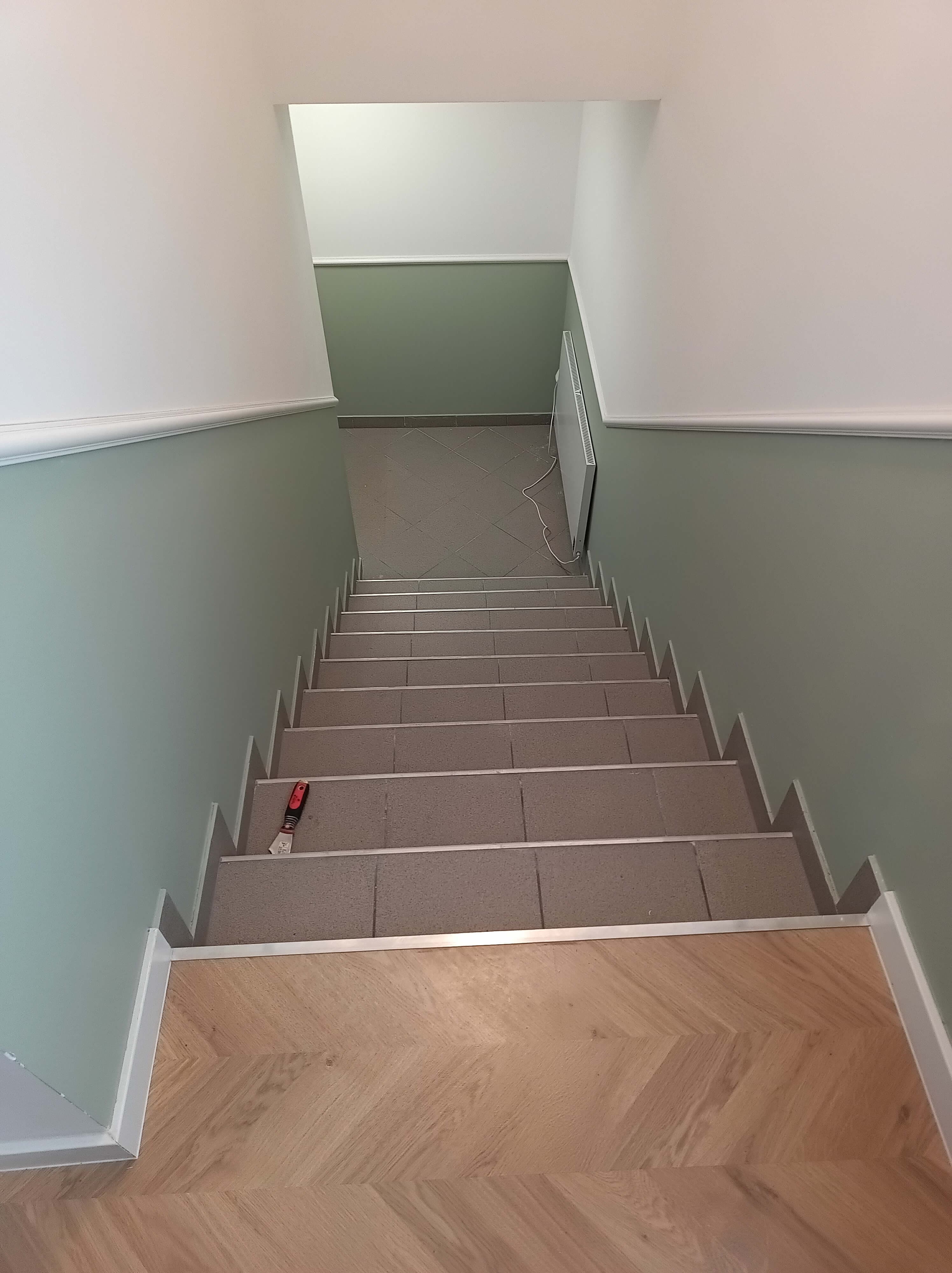 Schody przed wymianą z góry